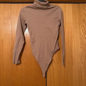 H&M Tan Turtleneck Bodysuit